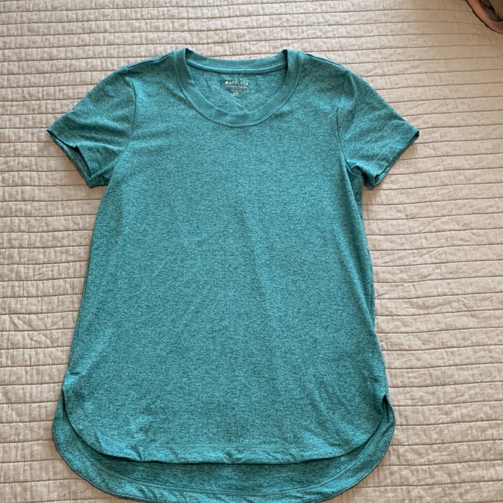 Athleta Uptempo Short Sleeve Tee Size XXS Teal